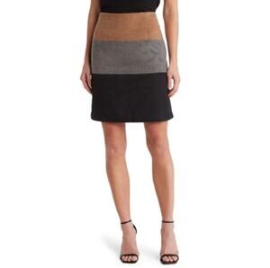 New ~ AMANDA + CHELSEA ~Brushed Colorblock Mini Skirt Size XS